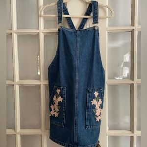 Topshop Jean Overall Dress